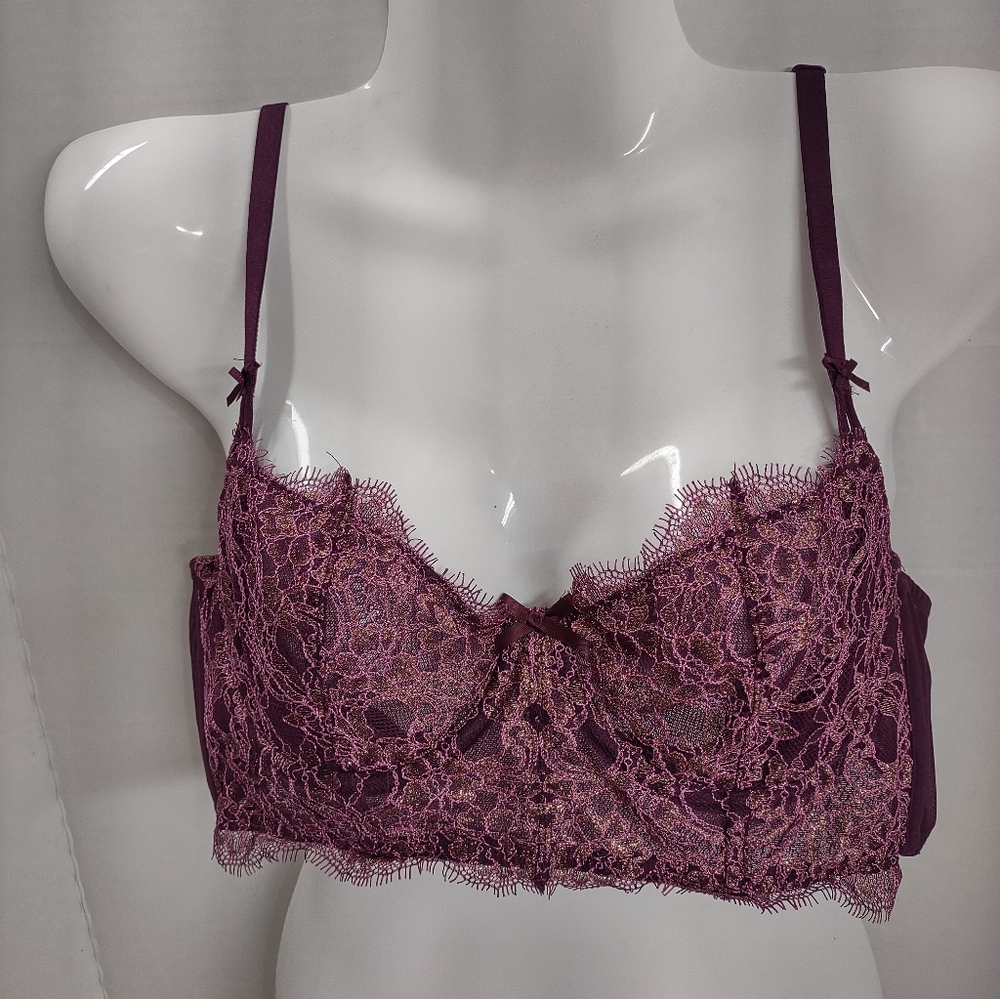 Victoria's Secret Lace Bralette in Purple